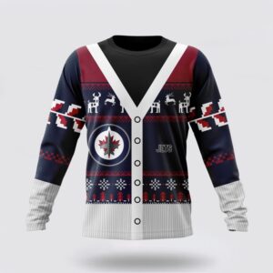 Personalized NHL Winnipeg Jets Crewneck Sweatshirt Specialized Unisex Sweater For Chrismas Season Sweatshirt 1
