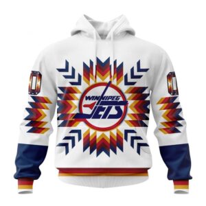 Personalized NHL Winnipeg Jets Hoodie Special Design With Native Pattern Hoodie 1 1