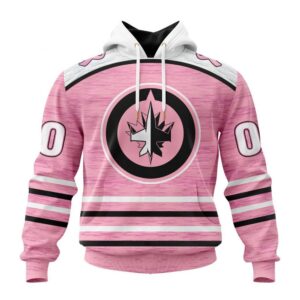 Personalized NHL Winnipeg Jets Hoodie Special Pink Fight Breast Cancer Design Hoodie 1