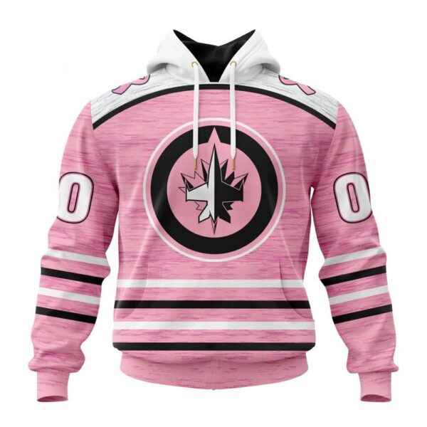 Personalized NHL Winnipeg Jets Hoodie Special Pink Fight Breast Cancer Design Hoodie