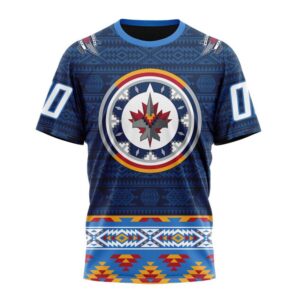 Personalized NHL Winnipeg Jets Special Design With Native Pattern ST2303 T Shirt 1