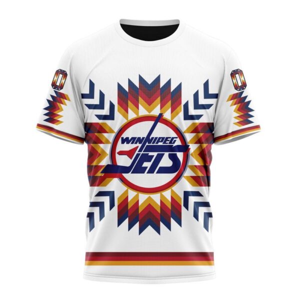 Personalized NHL Winnipeg Jets Special Design With Native Pattern T-Shirt