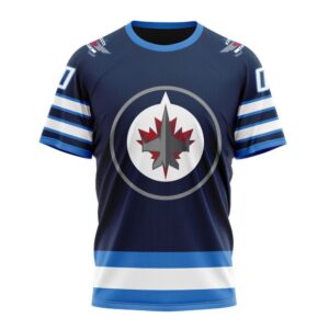 Personalized NHL Winnipeg Jets T Shirt 2024 Home Kits T Shirt 1