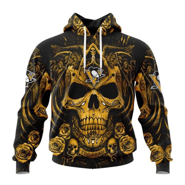 Pittsburgh Penguins Hoodie Special Design With Skull Art Hoodie