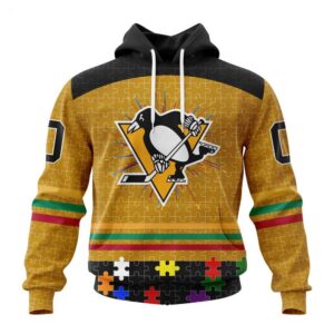 Pittsburgh Penguins Hoodie Specialized Design With Fearless Aganst Autism Concept Hoodie 1