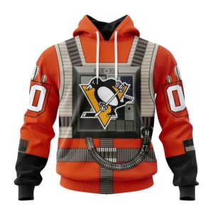Pittsburgh Penguins Hoodie Star Wars Rebel Pilot Design Hoodie 1