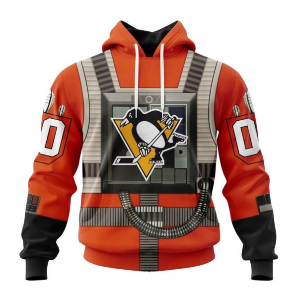 Pittsburgh Penguins Hoodie Star Wars Rebel Pilot Design Hoodie