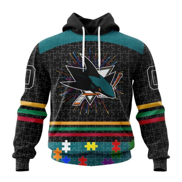 San Jose Sharks Hoodie Specialized Design With Fearless Aganst Autism Concept Hoodie