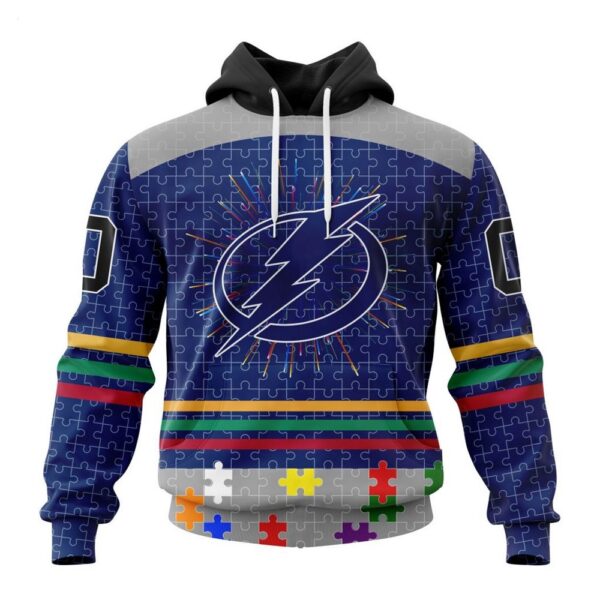 Tampa Bay Lightning Hoodie Specialized Design With Fearless Aganst Autism Concept Hoodie