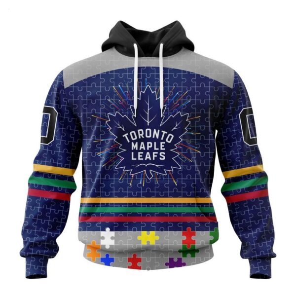 Toronto Maple Leafs Hoodie Specialized Design With Fearless Aganst Autism Concept Hoodie