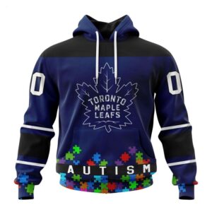 Toronto Maple Leafs Hoodie Specialized Unisex Kits Hockey Fights Against Autism Hoodie 1