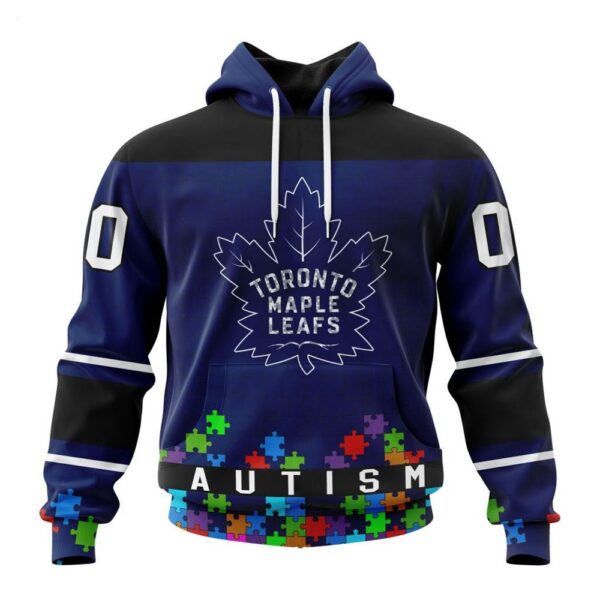 Toronto Maple Leafs Hoodie Specialized Unisex Kits Hockey Fights Against Autism Hoodie