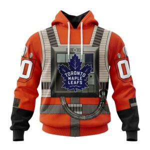 Toronto Maple Leafs Hoodie Star Wars Rebel Pilot Design Hoodie 1