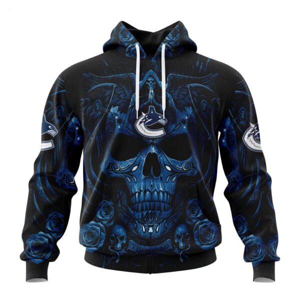 Vancouver Canucks Hoodie Special Design With Skull Art Hoodie