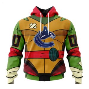Vancouver Canucks Hoodie Special Teenage Mutant Ninja Turtles Design Hoodie 1