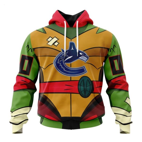Vancouver Canucks Hoodie Special Teenage Mutant Ninja Turtles Design Hoodie