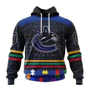 Vancouver Canucks Hoodie Specialized Design With Fearless Aganst Autism Concept Hoodie 1