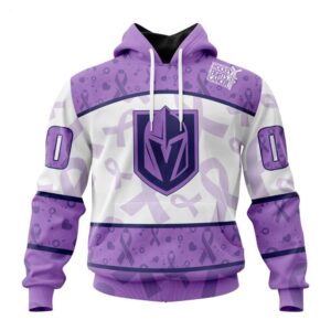 Vegas Golden Knights Hoodie Special Lavender Fight Cancer Hoodie 1 1