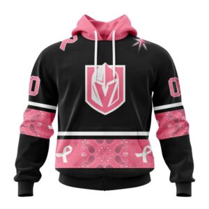 Vegas Golden Knights Hoodie Specialized Design In Classic Style With Paisley! WE WEAR PINK BREAST CANCER Hoodie 1