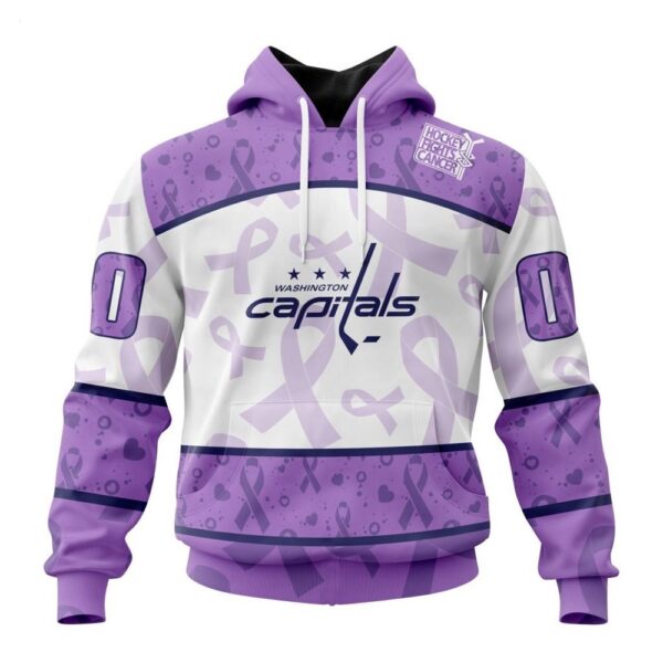 Washington Capitals Hoodie Special Lavender – Fight Cancer Hoodie