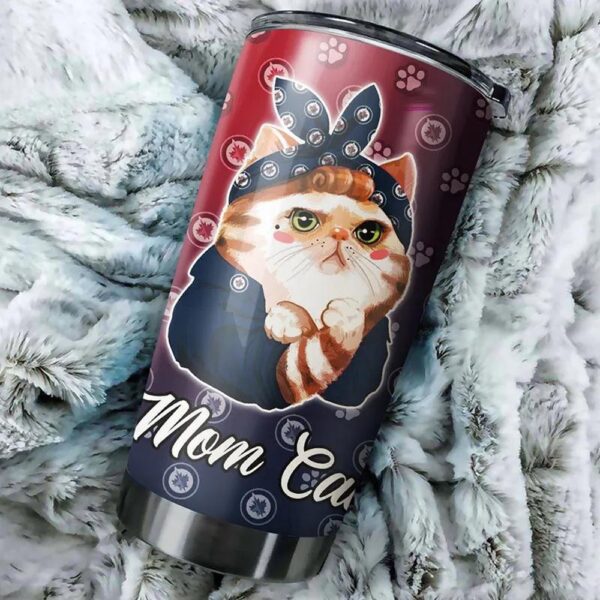 Winnipeg Jets Cat Moms Tumbler Custom Drinkware For Fans