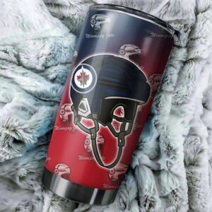 Winnipeg Jets Funny Dog Tumbler Custom Drinkware For Fans 2