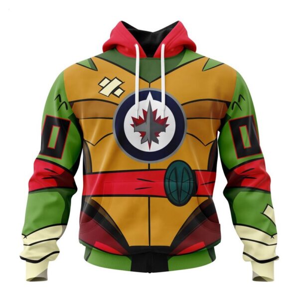 Winnipeg Jets Hoodie Special Teenage Mutant Ninja Turtles Design Hoodie
