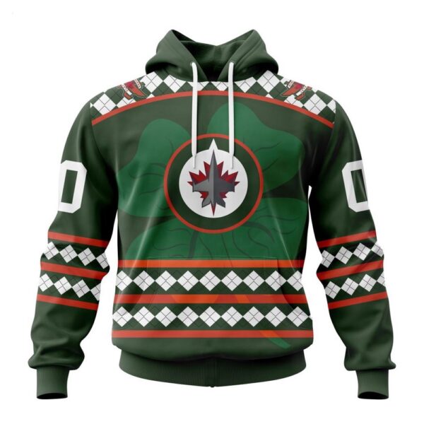 Winnipeg Jets Hoodie Specialized Unisex Kits Hockey Celebrate St Patrick’s Day Hoodie