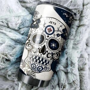 Winnipeg Jets Skull Design Tumbler Perfect For Game Nights 2