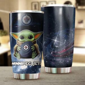 Winnipeg Jets Tumbler Baby Yoda Custom Drinkware For Fans 2