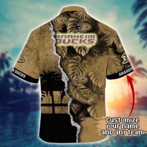 NHL Anaheim Ducks Palm Tree Hawaii Shirt Custom Summer Football Shirts 3