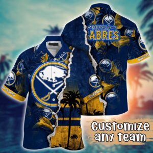 NHL Buffalo Sabres Palm Tree Hawaii Shirt Custom Summer Football Shirts 1