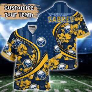NHL Buffalo Sabres Summer Flower Hawaii Shirt Custom Football Shirts 1