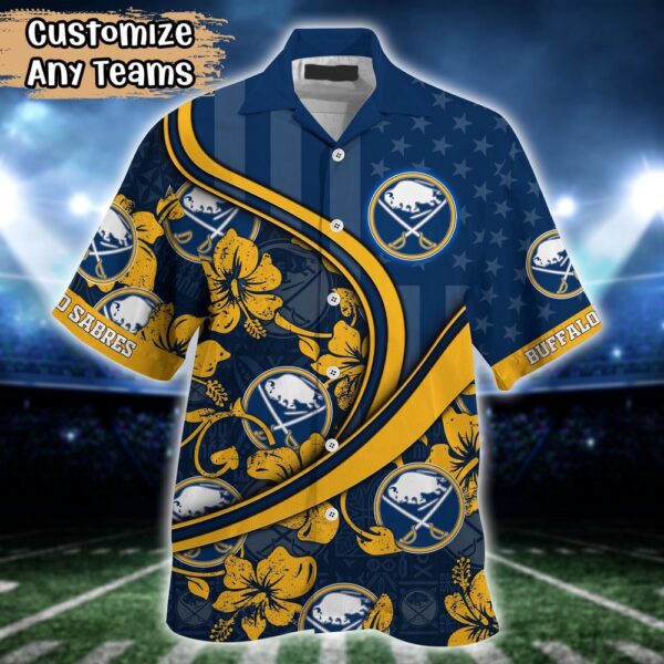 NHL Buffalo Sabres Summer Flower Hawaii Shirt Custom Football Shirts