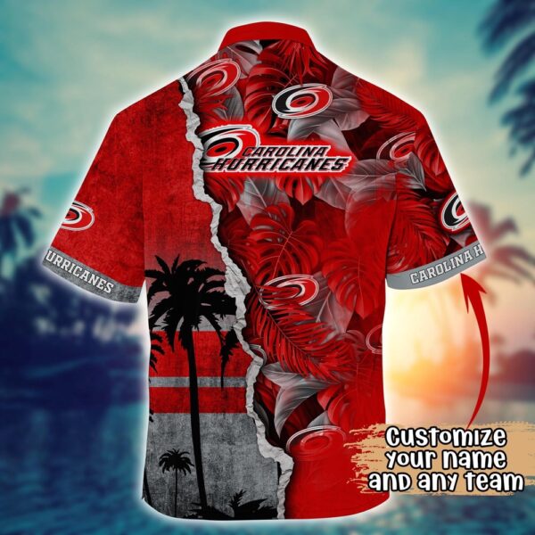 NHL Carolina Hurricanes Palm Tree Hawaii Shirt Custom Summer Football Shirts