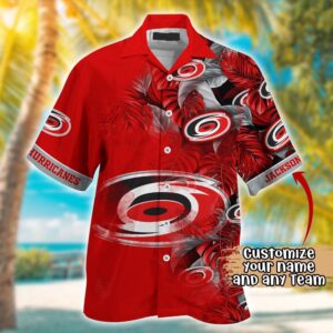 NHL Carolina Hurricanes Summer Hawaii Shirt Custom Football Shirts 2