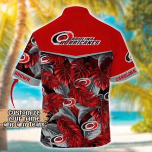 NHL Carolina Hurricanes Summer Hawaii Shirt Custom Football Shirts 3