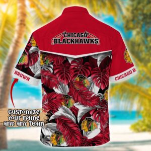 NHL Chicago Blackhawks Summer Hawaii Shirt Custom Football Shirts 3