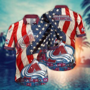 NHL Colorado Avalanche American Flag…