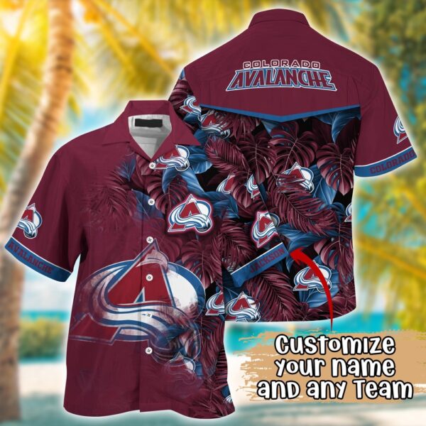 NHL Colorado Avalanche Summer Hawaii Shirt Custom Football Shirts