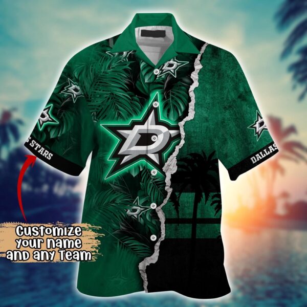 NHL Dallas Stars Palm Tree Hawaii Shirt Custom Summer Football Shirts