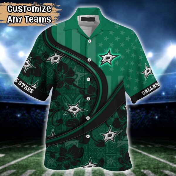 NHL Dallas Stars Summer Flower Hawaii Shirt Custom Football Shirts