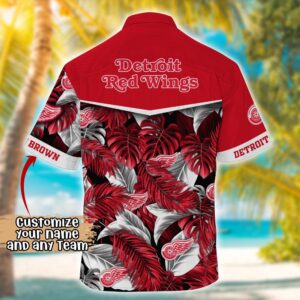 NHL Detroit Red Wings Summer Hawaii Shirt Custom Football Shirts 3