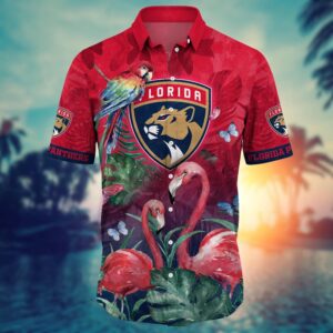 NHL Florida Panthers Flamigo Hawaii Shirt Summer Football Shirts 2