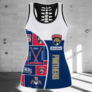 NHL Florida Panthers Hollow Tank Top And Leggings Set For Fans 2