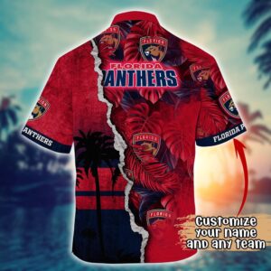 NHL Florida Panthers Palm Tree Hawaii Shirt Custom Summer Football Shirts 3