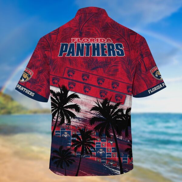 NHL Florida Panthers Palm Tree Pattern Hawaii Shirt Unisex Sport Hawaii Shirt