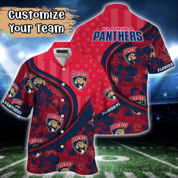 NHL Florida Panthers Summer Flower Hawaii Shirt Custom Football Shirts