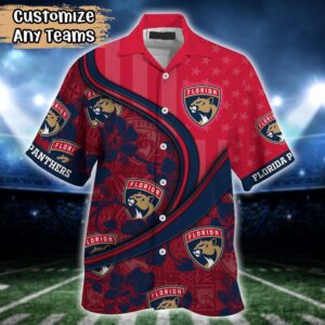 NHL Florida Panthers Summer Flower Hawaii Shirt Custom Football Shirts 2