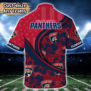 NHL Florida Panthers Summer Flower Hawaii Shirt Custom Football Shirts 3